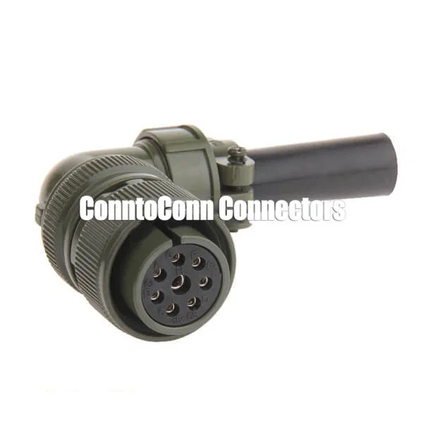 MS3108A20-7S RIGHT ANGLE CIRCULAR CABLE SOLDER MIL-DTL-5015 8 PIN FEMALE PLUG CONNECTOR