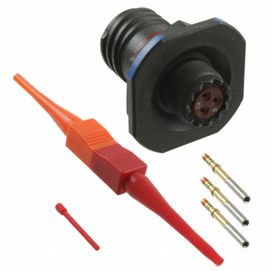 D38999/24WA98SN 3 POS Circular MIL Spec Connector Plug MIL-DTL-38999 Series III Crimp 1 D38999/24WA98SN 3 POS Circular MIL Spec Connector Plug MIL-DTL-38999 Series III Crimp
