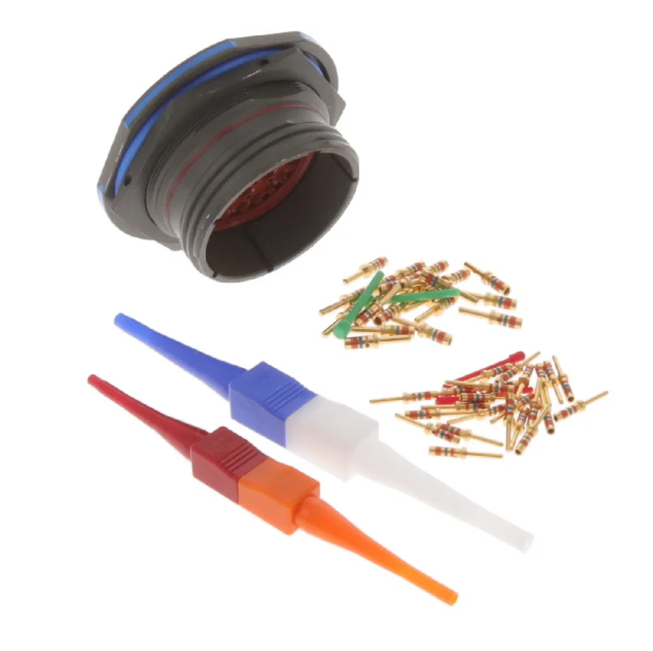 D38999/24WJ35PN 128 POS Circular MIL Spec Connector Plug MIL-DTL-38999 Series III Crimp
